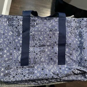 Victoria's Secret Blue Paisley Tote